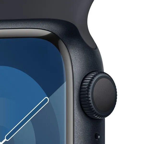 Apple Watch Series 9 41mm Midnight Aluminum Case with Midnight Sport Band M/L (MR8X3) MR8X3 фото