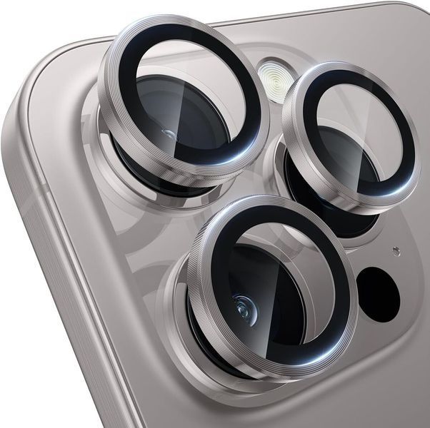 Захисне скло для камери Proove iPhone 15 Pro/15 Pro Max (natural titanium) Proove 5066        фото
