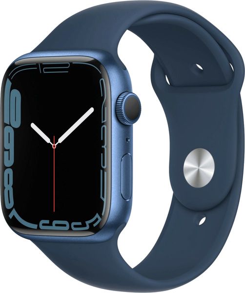 Apple Watch Series 7 45mm GPS Blue Aluminum Case With Blue Sport Band (MKN83) MKN83 фото