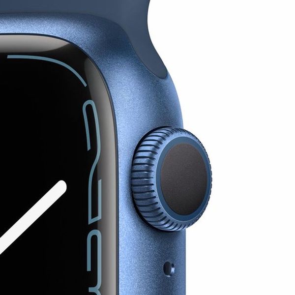 Apple Watch Series 7 45mm GPS Blue Aluminum Case With Blue Sport Band (MKN83) MKN83 фото