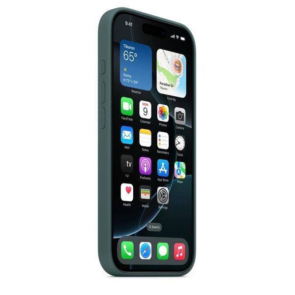 Чохол Apple iPhone 16 Pro Max Silicone Case HC (lake Green) 4606        фото