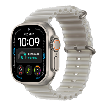 Apple Watch Ultra 4 GPS + LTE 49mm Natural Titanium Case with Translucent Gray Ocean Band (MJAD4) 6016        фото