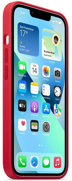 Чохол Apple iPhone 13 Mini Silicone Case HC (RED) 1459        фото