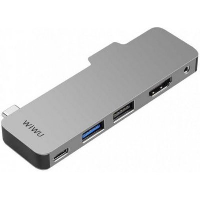 Хаб WiWU USB-C 5 in 1 T5 для iPad Pro 11"/12.9"/Air 4 (Gray) 1241        фото
