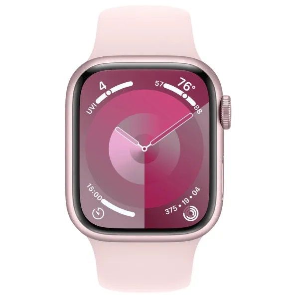 Apple Watch Series 9 41mm Pink Aluminum Case with Light Pink Sport Band M/L (MR943) MR943 фото