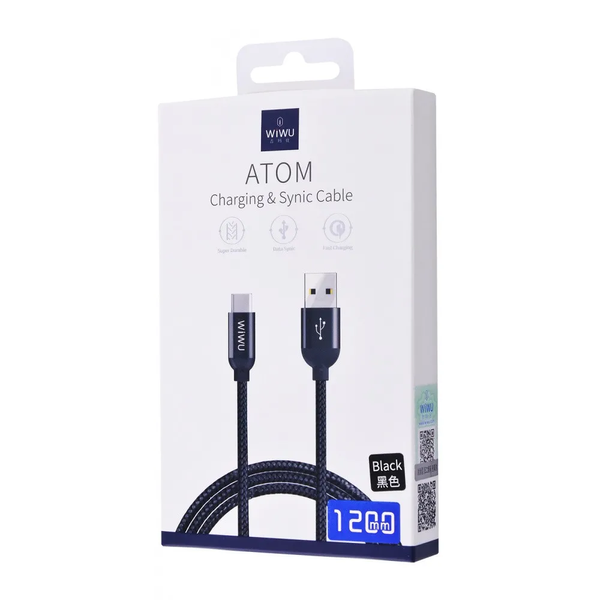 Кабель WIWU ATOM USB Cable to USB-C 1.2m YZ-104 1161        фото