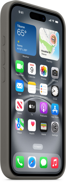 Чохол Apple iPhone 16 Plus Silicone Case HC (Stone Gray) 4637        фото