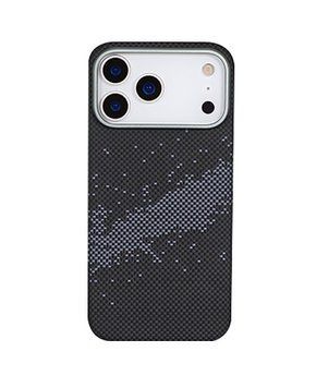 Карбоновий чохол для iPhone 17 Pro Max (Галактично-чорний) 5389        фото
