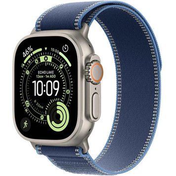 Apple Watch Ultra 3 GPS+LTE 49mm Natural Titanium Case with Blue/Bright Blue Trail Loop - M/L MEWU4 5539        фото