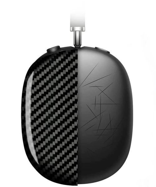 Карбонові накладки для AirPods Max (Black) 5153        фото
