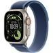Apple Watch Ultra 3 GPS+LTE 49mm Natural Titanium Case with Blue/Bright Blue Trail Loop - M/L MEWU4 5539        фото 1