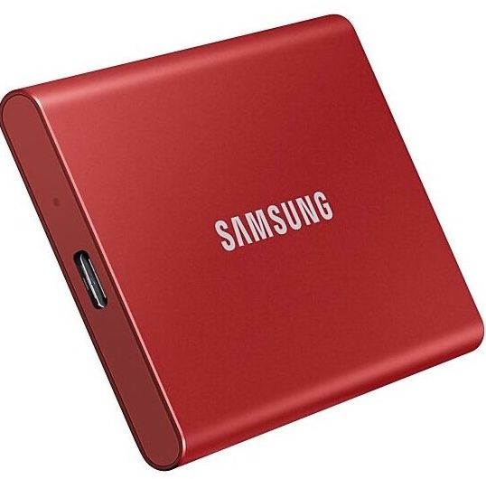 Зовнішній SSD накопичувач Samsung Portable SSD T7 2TB Red 4264        фото