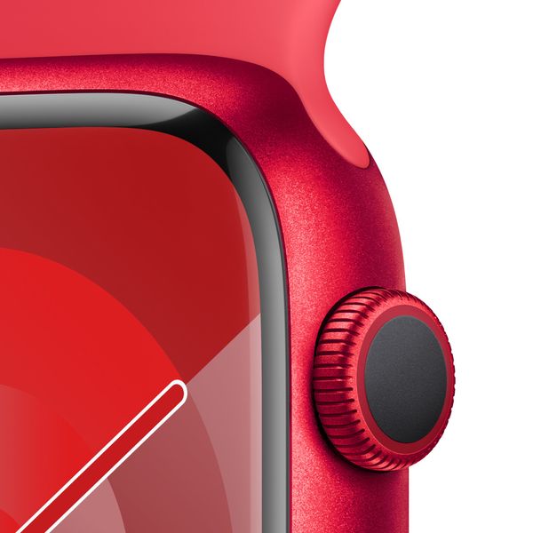 Apple Watch Series 9 41mm (PRODUCT)RED Aluminum Case with Red Sport Band S/M (MRXG3) MRXG3 фото