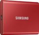 Зовнішній SSD накопичувач Samsung Portable SSD T7 2TB Red 4264        фото 2