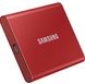 Зовнішній SSD накопичувач Samsung Portable SSD T7 2TB Red 4264        фото 1