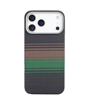 Карбоновий чохол для iPhone 17 Pro Max (Сутінково-зелений) 5391        фото
