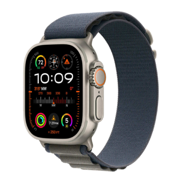 Apple Watch Ultra 2 49mm Titanium Case with Blue Alpine Loop (Large) (MREQ3) MREQ3 фото