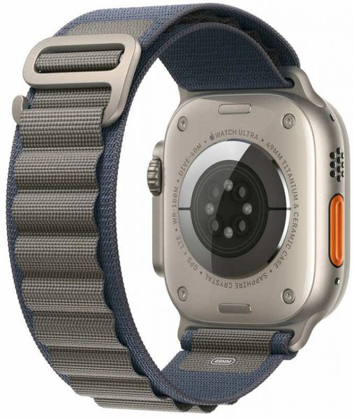 Apple Watch Ultra 2 49mm Titanium Case with Blue Alpine Loop (Large) (MREQ3) MREQ3 фото