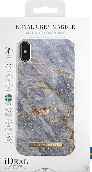 Чохол Apple iPhone X/Xs iDeal of Sweden (Royal Grey Marble) 1571        фото