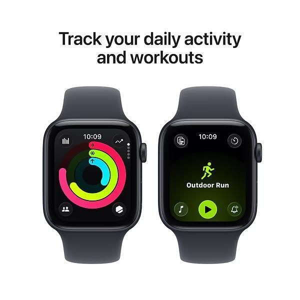 Apple Watch SE 3 GPS, 44mm Midnight Aluminum Case with Midnight Sport Band (M/L) (MEHQ4) 5540        фото