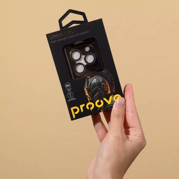 Захисне скло для камери iPhone 13 Pro/13 Pro Max (gold) Proove 5074        фото