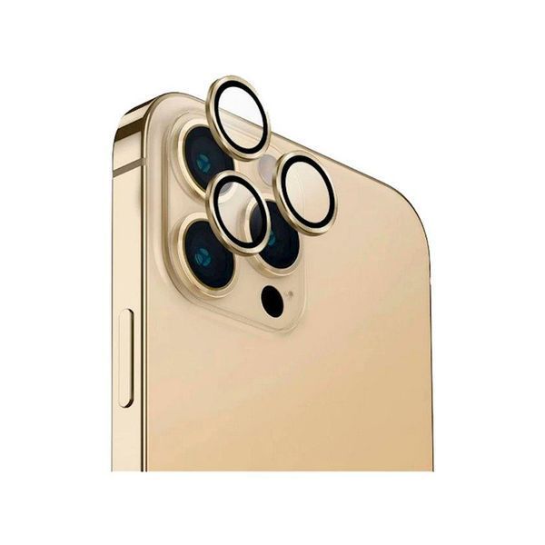 Захисне скло для камери iPhone 13 Pro/13 Pro Max (gold) Proove 5074        фото