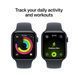 Apple Watch SE 3 GPS, 44mm Midnight Aluminum Case with Midnight Sport Band (M/L) (MEHQ4) 5540        фото 4