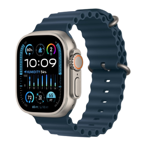 Apple Watch Ultra 2 49mm Titanium Case with Blue Ocean Band (MREG3) MREG3 фото