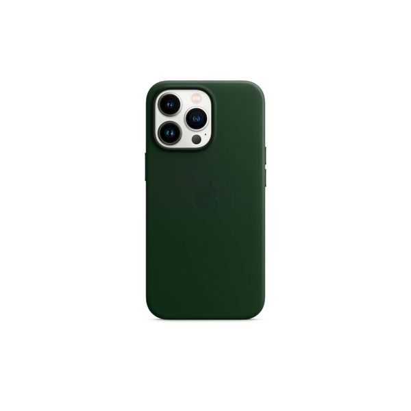 Чохол Apple iPhone 13 Pro Leather Case HC (Sequoia Green) 1465        фото