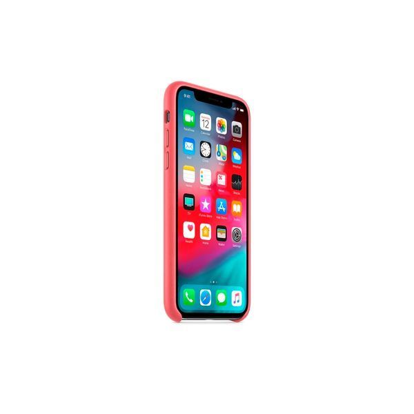 Чохол Apple iPhone X/Xs Leather Case Original (Peony Pink) 1574        фото