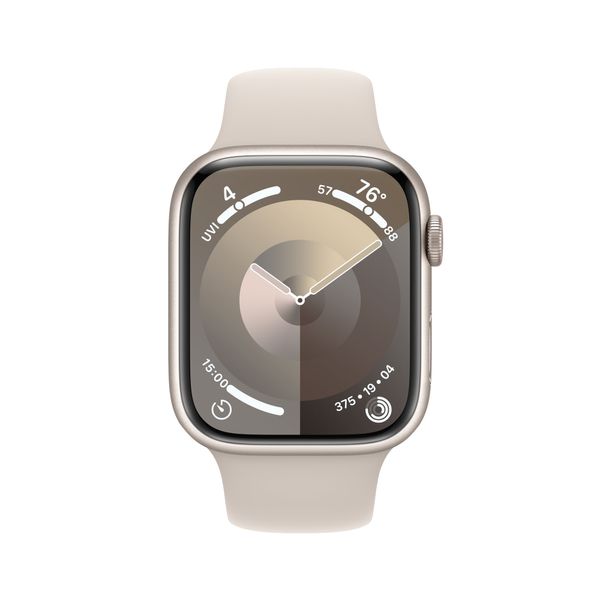 Apple Watch Series 9 45mm Starlight Aluminum Case with Starlight Sport Band M/L (MR973) MR973 фото