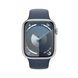 Apple Watch Series 9 45mm Silver Aluminum Case with Storm Blue Sport Band S/M (MR9D3) MR9D3 фото 2