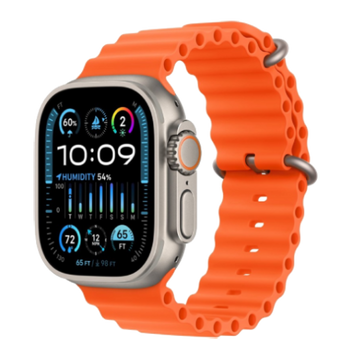 Apple Watch Ultra 2 49mm Titanium Case with Orange Ocean Band (MREH3) MREH3 фото