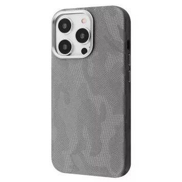 Чохол для iPhone 14 Pro WAVE Khaki Case with Magnetic Ring Gray 5122        фото