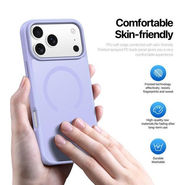 Чохол DUX DUCIS для iPhone 17 Pro Max Magnetic Yind Series (Light Purple) 5403        фото