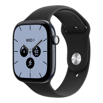 Apple Watch Series 12 GPS + LTE, 46mm Night Blue Ceramic Case with Black Sport Band (S/M) 5990        фото