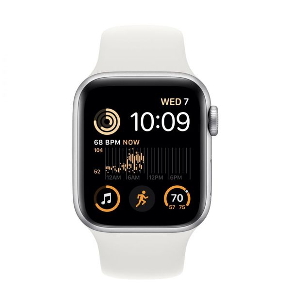 Apple Watch SE 2 40mm Silver Aluminium Case with White Sport Band (MNJV3) MNJV3 фото