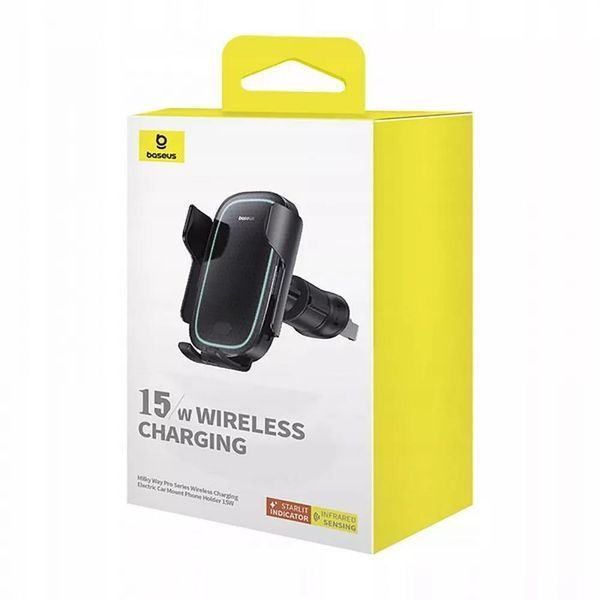 Автомобільний тримач з Бездротовим ЗП Baseus Milky Way Pro 15W 4915        фото