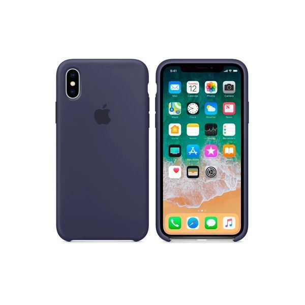 Чохол Apple iPhone X/Xs Silicone Case HC (Midnight Blue) 1590        фото