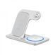 Бездротовий зарядний пристрій WiWU Wi-W020 Foldable Magnetic Station Wireless Charger 3in1 15W White 5749        фото 2