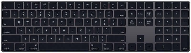 Клавіатура Apple Magic Keyboard with Numeric Keypad (Space Gray) MRMH2 1248        фото